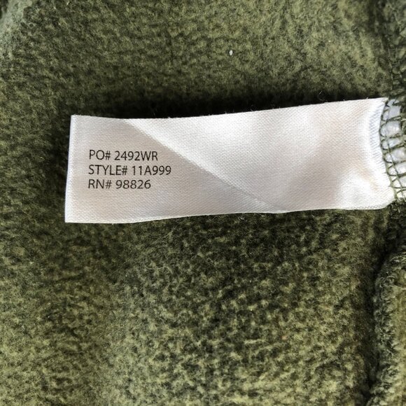 U.S. Polo Assn. Mens Hoodie Sweatshirt Large Green Long Sleeve Full Zip Fleece - Picture 9 of 12